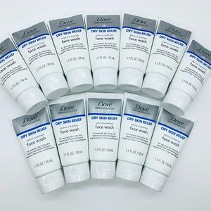 12X Dove Dry Skin Relief Face Cleanser 1.7oz NEW